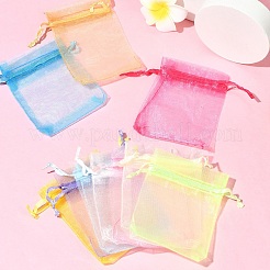 50 pz 10 colori sacchetti regalo in organza con coulisse&nbsp;OP-YW0002-02