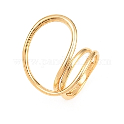 Fingerringe aus Edelstahl 304 mit unregelmäßigen Linien&nbsp;LS-RJEW-E298-01A-G