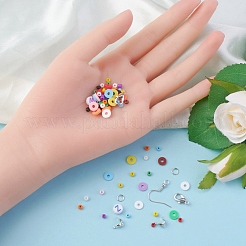 Bausatz für DIY-Briefe und Heishi-Perlenohrringe&nbsp;DIY-YW0005-61