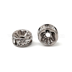 Messing Strass Zwischen perlen&nbsp;RB-A014-Z8mm-01B-NF