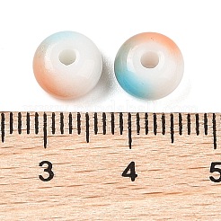Perles en verre opaque peintes par pulvérisation&nbsp;GLAA-G118-01M