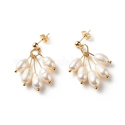 Orecchini di perle naturali&nbsp;X1-EJEW-TA00006