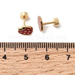 Orecchini a bottone in acciaio inossidabile 304&nbsp;EJEW-F396-02C-G