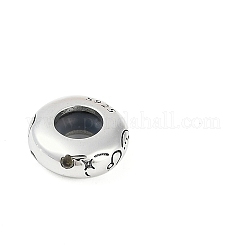 925 perline europee in argento sterling con zirconi cubici colorati&nbsp;STER-R005-01AS-05