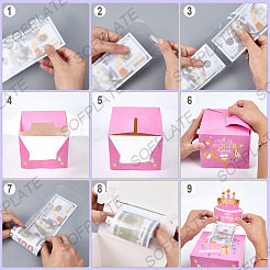 Caja de dinero del día del feliz cumpleaños para tirar de regalo en efectivo&nbsp;DIY-WH200050-31E
