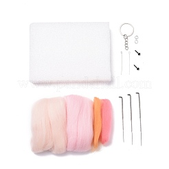 Kit de feutrage à l'aiguille porte-clés poupée constellation bricolage&nbsp;DIY-D068-01P-09