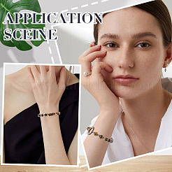 DIY-Kits zur Herstellung von Stretch-Armbändern aus natürlichen Tigerauge-Perlen&nbsp;DIY-SP0003-18