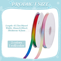 2 Rolle 2 Farben Farbverlauf Polyesterband&nbsp;OCOR-PH0007-31