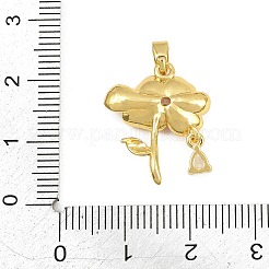 Messing micro pave klare zirkonia anhänger&nbsp;CU-CBABDE1-14G-01