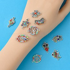 Fascini del connettore della lega di 10pcs 10 stili&nbsp;FIND-YW0004-21