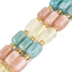 Colliers de perles en quartz citron naturel&nbsp;G-Q614-02A-01
