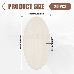 Pièces en bois non finies&nbsp;WOOD-WH0062-31A