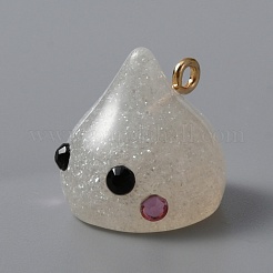 Pendentifs en résine&nbsp;RESI-WH0026-20D