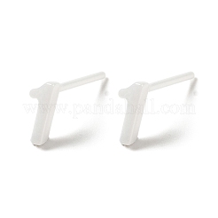 Orecchini a bottone in ceramica con zirconi e bioceramica ipoallergenica&nbsp;EJEW-C065-03B