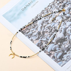 Collares de cuentas y conjuntos de collares con colgante&nbsp;NJEW-JN03076-03