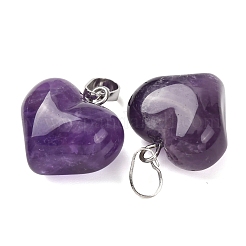 Natürlichen Amethyst Edelsteinanhänger&nbsp;G-B188-04P-02
