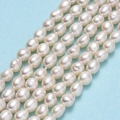 Fili di perle di perle d'acqua dolce coltivate naturali&nbsp;PEAR-J006-07C