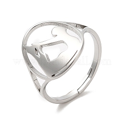 Anlaufgeschützter verstellbarer Yoga-Ring aus 304 Edelstahl für Damen&nbsp;RJEW-M149-27P
