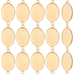30 set di connettori cabochon in acciaio inossidabile 304&nbsp;STAS-BBC0011-18B