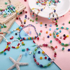 45 g de perles de verre de couleurs opaques&nbsp;SEED-SZ0001-032