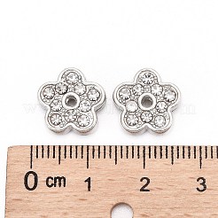 Blühen Legierung Rhinestone-Dia-Charme&nbsp;RSB358-3P