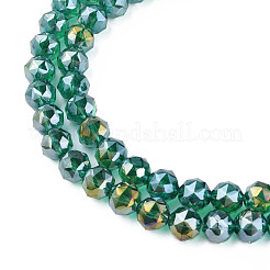 Chapelets de perles en verre transparent électrolytique&nbsp;EGLA-N002-34B-G05