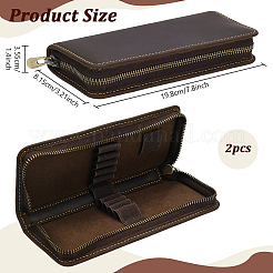 Étui à stylos en cuir&nbsp;AJEW-WH0410-226B