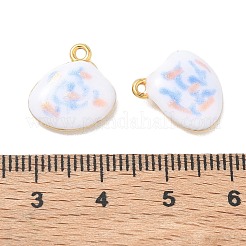 Pendentifs en acier inoxydable 304 émaillé et pailleté&nbsp;STAS-Q119-04G-03