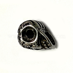 304 Edelstahlperlen&nbsp;STAS-O102-07AS