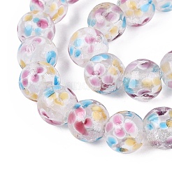 Chapelets de perles vernissées manuelles&nbsp;LAMP-Q041-08F