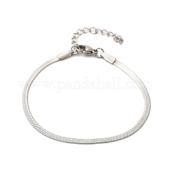 Bracelet à chevrons en acier inoxydable 304 anti-ternissement pour hommes et femmes&nbsp;BJEW-D450-01P-03
