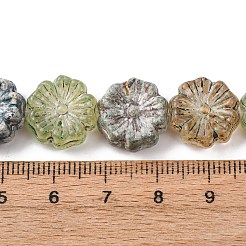 Perles en verre peintes&nbsp;GLAA-B037-12A-12A