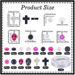 DIY-Sets zur Herstellung von Stretch-Armbändern im Gothic-Stil&nbsp;DIY-SC0033-42