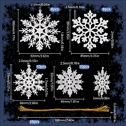 Decorazioni ciondolo di plastica&nbsp;HJEW-SC0001-73B