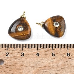 Natürlichen Tigerauge Anhänger&nbsp;KK-C251-01C-04