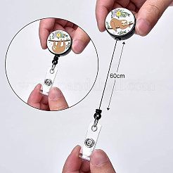 4 Stück 4 Stile ABS-Kunststoff einziehbare Ausweisrolle&nbsp;AJEW-FG0001-37C