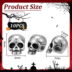 10 Stück Halloween-Perlen aus 304 Edelstahl&nbsp;STAS-UN0064-08