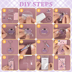 Kits de porte-clés bricolage&nbsp;DIY-PH0030-73