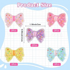 10pcs cabochons acryliques 5 couleurs&nbsp;MACR-SZ0001-92
