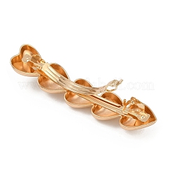 Barrettes à cheveux en alliage avec clip en fer&nbsp;PHAR-G014-01A-G