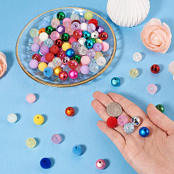120pcs 8 styles de perles acryliques&nbsp;MACR-TA0002-95
