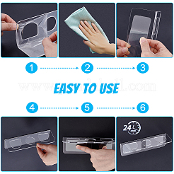 Mensola portaoggetti da parete per bagno con organizer multiuso in acrilico a 3 slot&nbsp;ODIS-WH0030-334A
