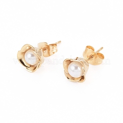 Orecchini a bottone in acciaio inossidabile 304&nbsp;EJEW-I236-03