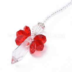 Décoration murale perlée de fée en cristal décoration pendentif&nbsp;LS-HJEW-G019-02G