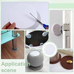 8 almohadilla de fieltro autoadhesiva&nbsp;DIY-PH0035-04B