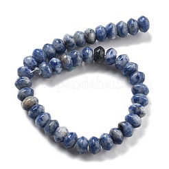 Natürliche blaue Fleck Jaspis Perlen Stränge&nbsp;G-P559-A15-01