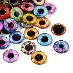 Cabochons en verre transparent imprimé&nbsp;GL-CBAA22A-08