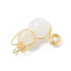 Pendentifs en perles de verre imitation jade&nbsp;PALLOY-JF02480-02