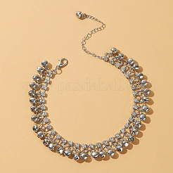 Cavigliere con nappa e ciondolo a forma di campana con strass e cristallo in lega per donna&nbsp;WG95FC9-02