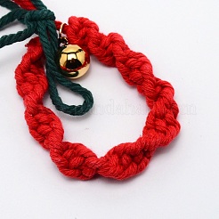 Décorations de pendentif en coton tissé sur le thème de noël&nbsp;HJEW-TAC0012-02